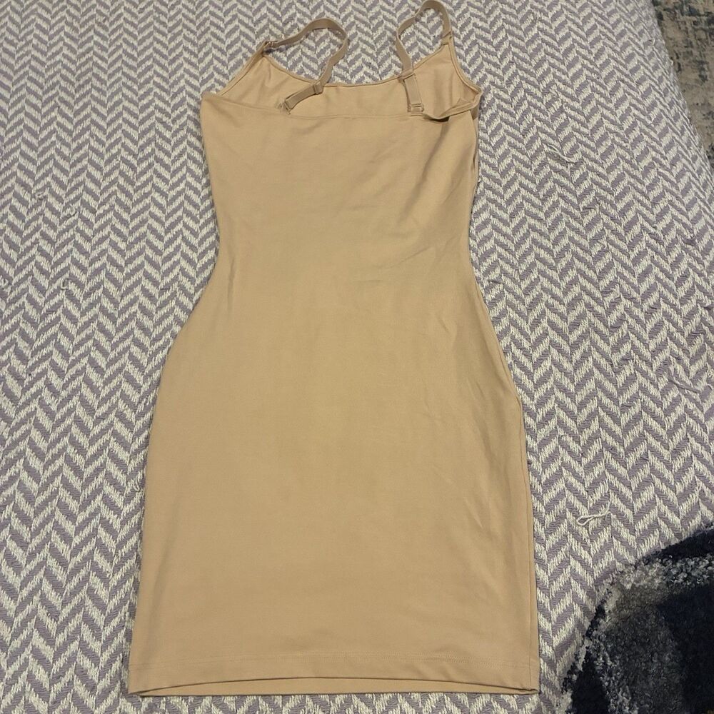 Size Small Beige Nude Tone Slip Dress Body Shaper Light EUC - Picture 7 of 10